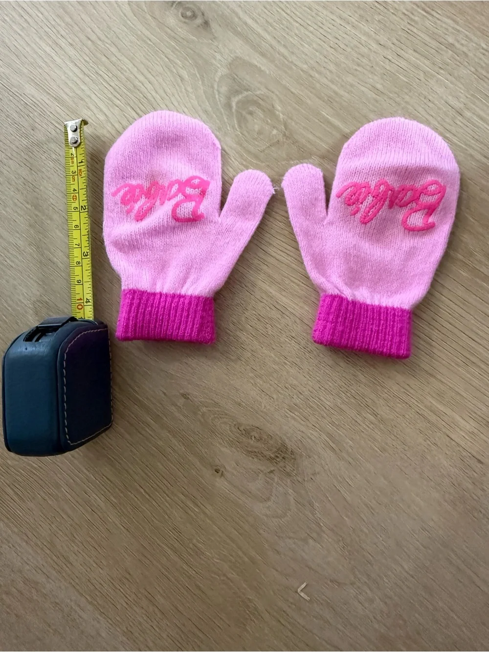 Barbie Pink Knit Mittens